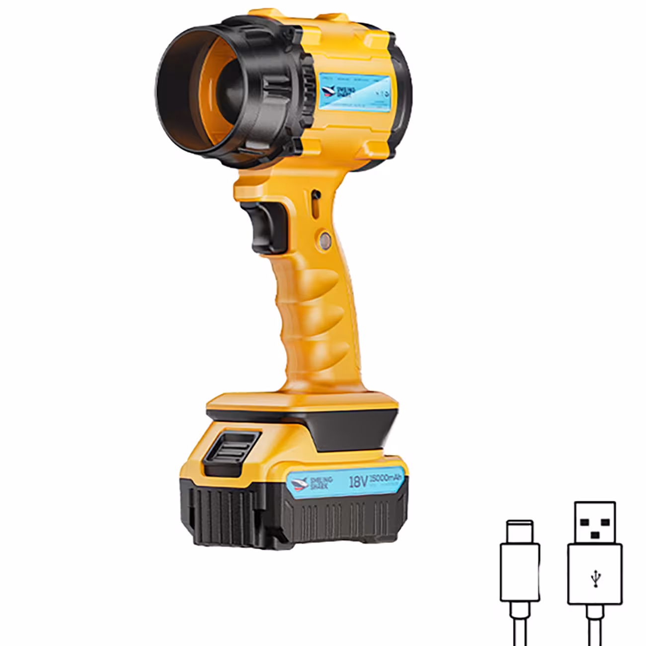 جت فن دمنده قوی باد قابل حمل اسمایلینگ شارک FS-123