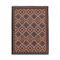 گلیم ماشینی دنیای فرش مدل گیسو