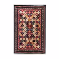 گبه ماشینی دنیای فرش کد 801 زمینه سرمه ای