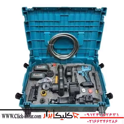 مجموعه 9 کاره براشلس باس (دریل شارژی-بکس شارژی-مینی فرز شارژی..