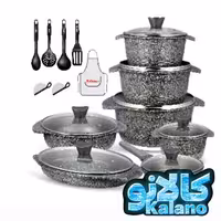 سرویس قابلمه 21 پارچه چدن بلانزو مدل 70121