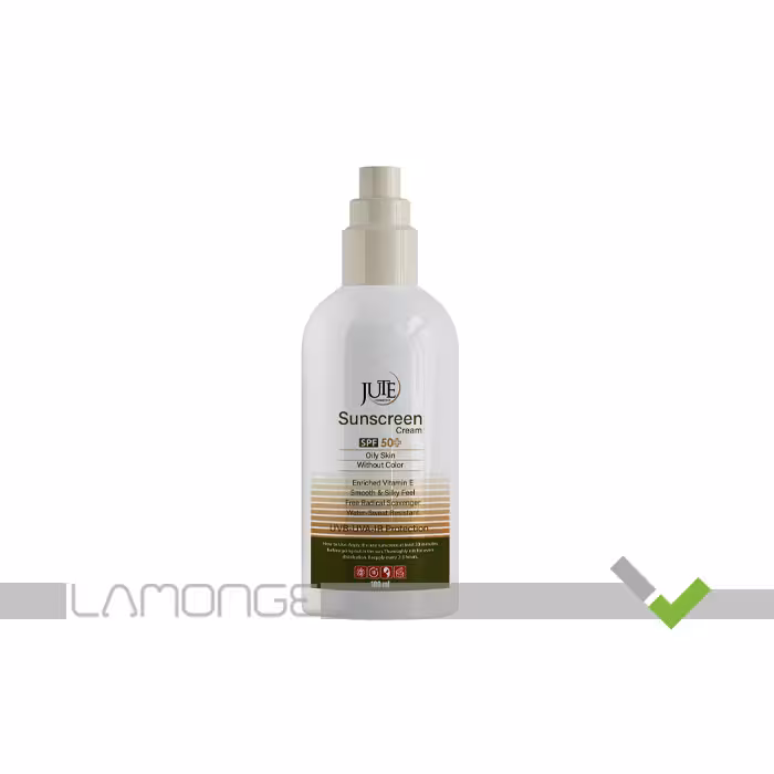 کرم ضد آفتاب پمپی SPF50 بی رنگ ژوت مناسب پوست چرب حجم 100 میلی لیتر