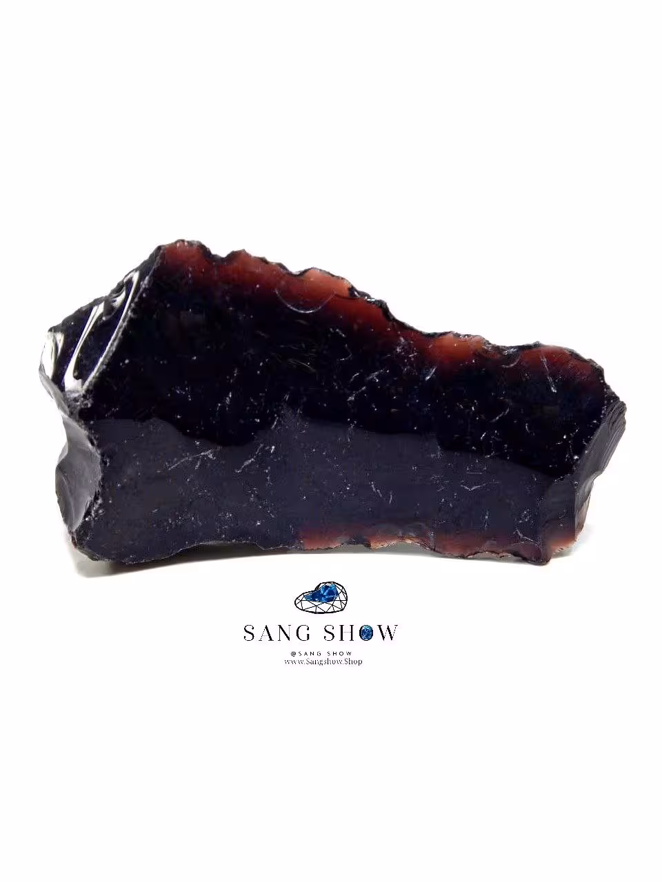 بلک ابسیدین سرخ و اصل و معدنی نمونه ویژه و انحصاری S1196