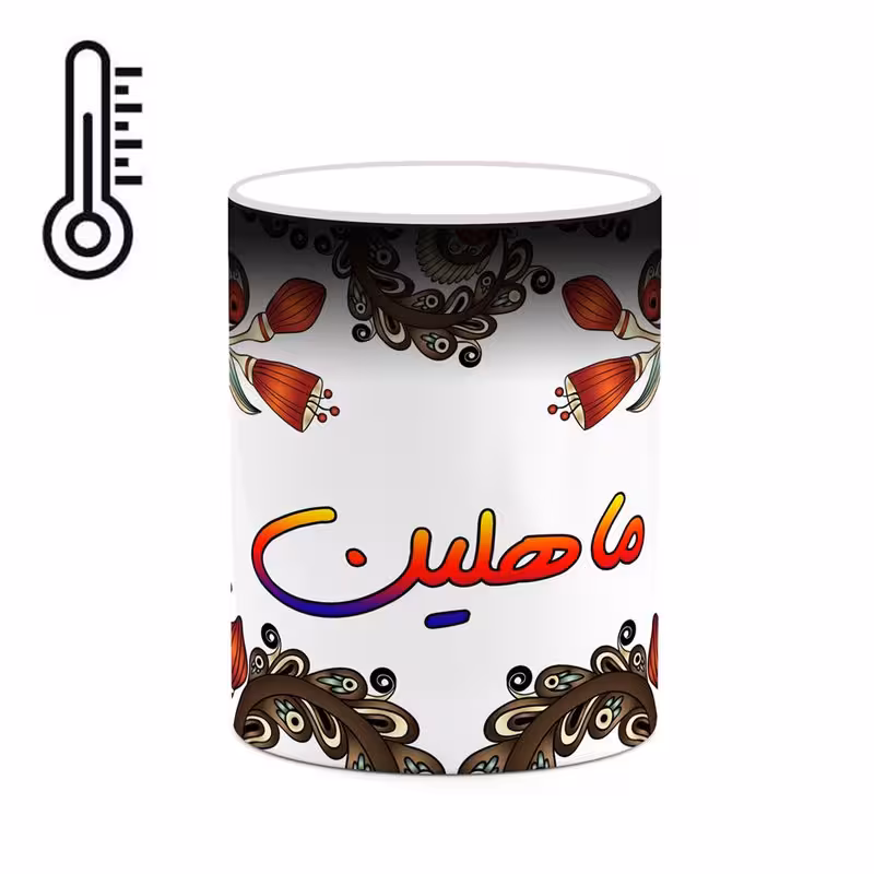 ماگ حرارتی   اسم ماهلین  سنتی گل و بته کد mgh47057