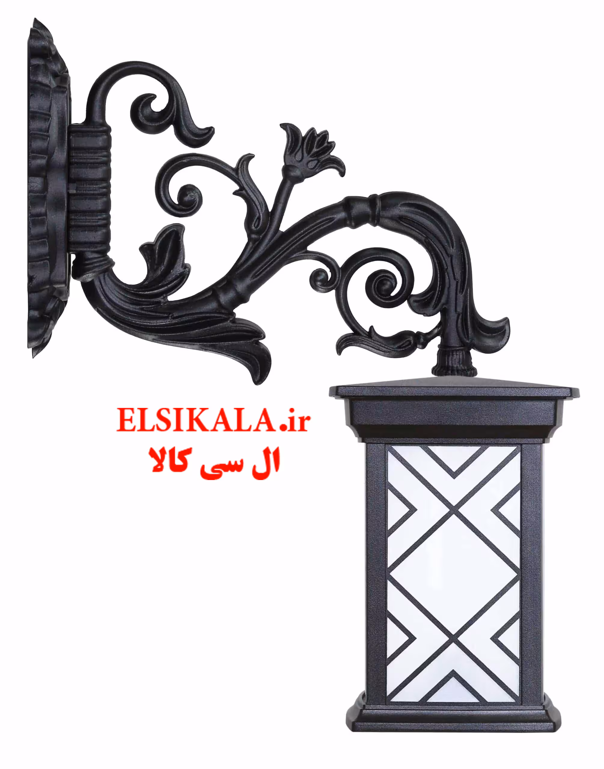 چراغ دیواری درتا طرحدار آلمینیوم دایکاست