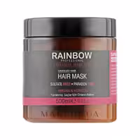 ماسک مو فاقد سولفات Rainbow حاوی روغن آرگان و کراتین Argan & and keratin حجم 500 میل