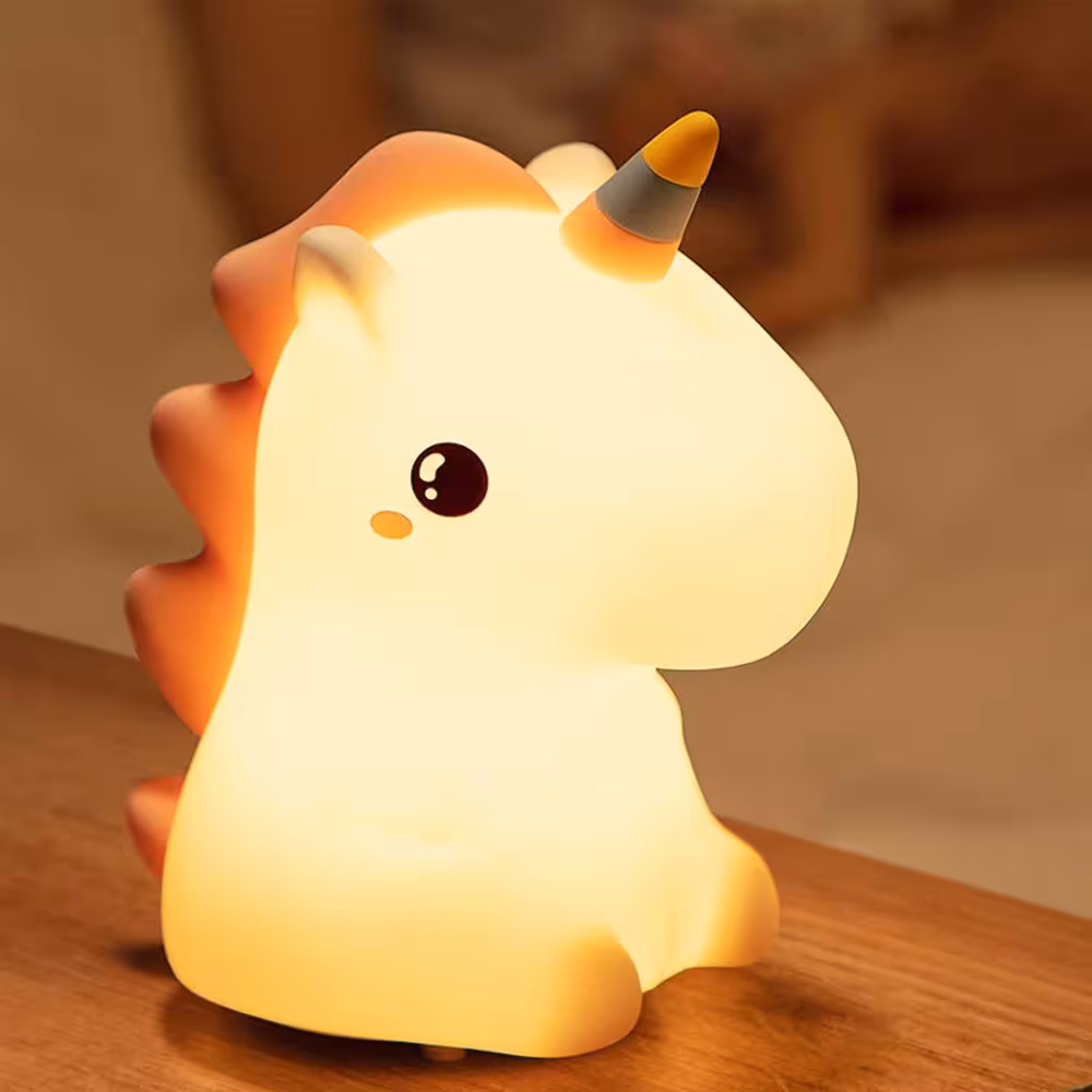 چراغ خواب سیلیکونی طرح یونیکورن