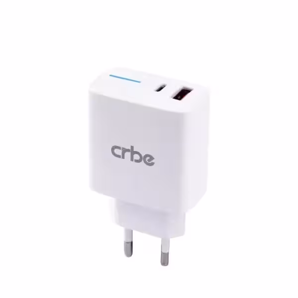 شارژر دیواری 38 وات کربی مدل CR-R106 سفید گارانتی 12 ماهه تکنوپاز