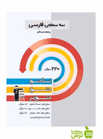 فارسی پنجم ابتدایی سه سطحی قلم چی - سیب ترش - SibTorsh با تخفیف ویژه 27 درصدی