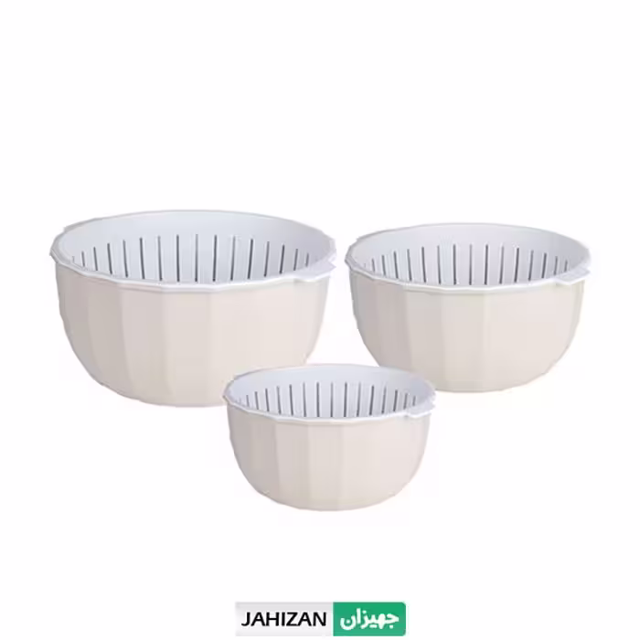 ست کاسه و آبکش آلابون زیباسازان کد 32380