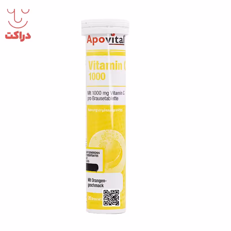 قرص جوشان ویتامین سی 1000 آپوویتال 20 عدد