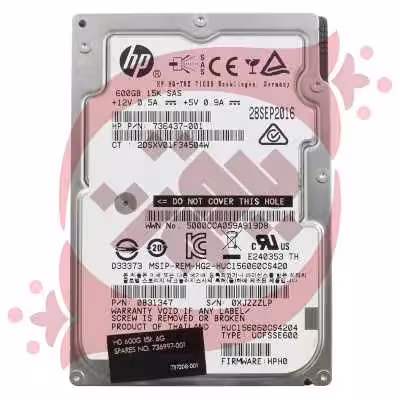 خرید هارد سرور HP 600GB 15K SAS 6G Cache DP SFF 736437-001