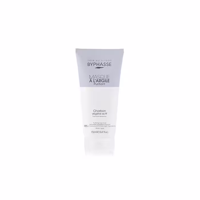 ماسک صورت بایفاس مدل خاک رس و زغال حجم 150 میل Byphasse PURIFYING CLAY MASK