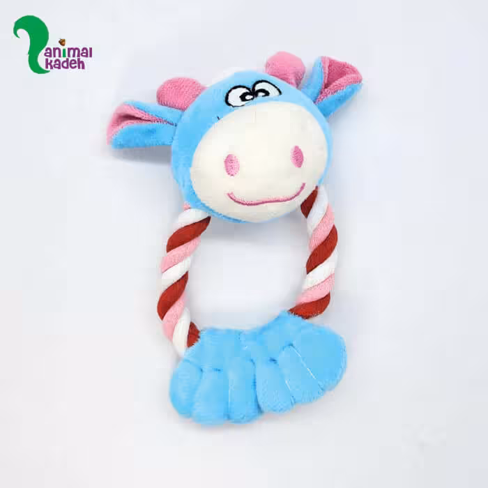 اسباب بازی سگ و گربه حلقه ای مدل گاو
