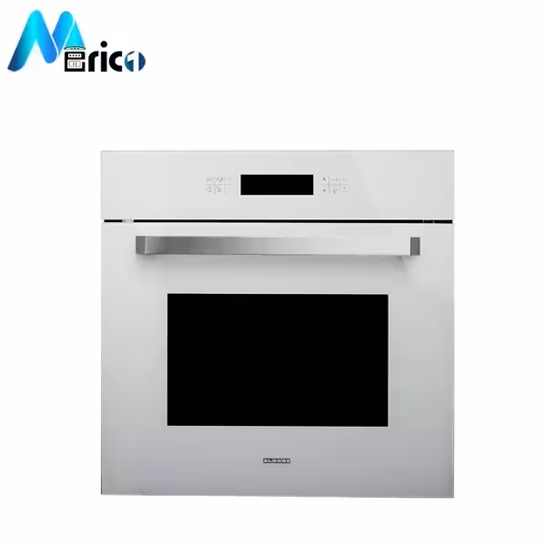 فر برقی استیل البرز کد FE5w شیشه سفید پنل لمسی