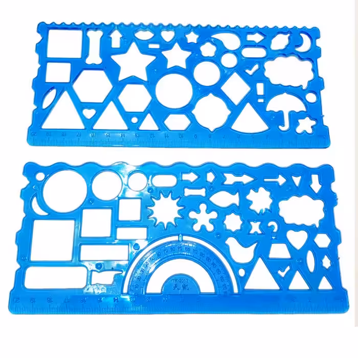 شابلون 20 سانتی جفتی برند تحریران ، ژله ای و کریستال