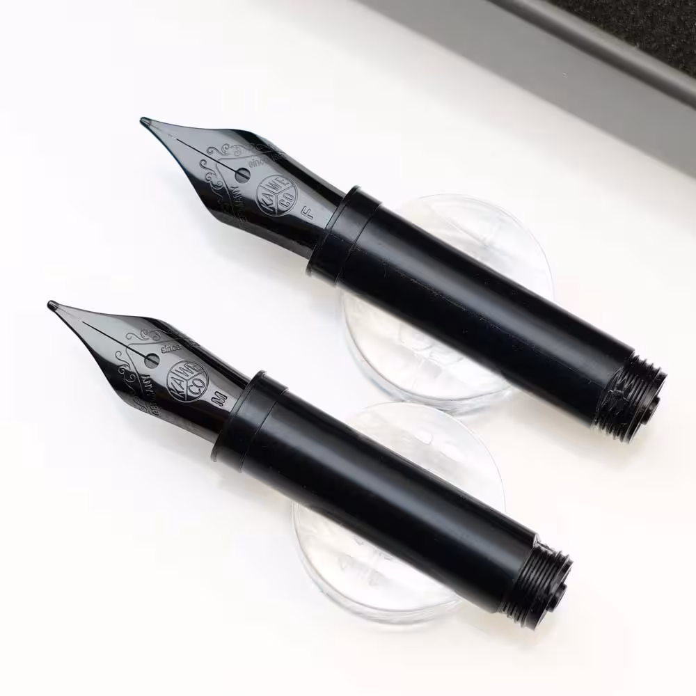 یدک سر قلم خودنویس استیل مشکی کاوکو 060 KAWECO FP steel nib insert black with thread