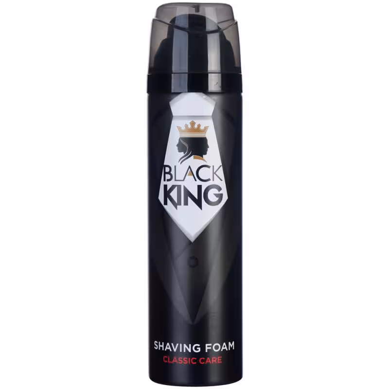 فوم اصلاح صورت مردانه بلک کینگ مناسب پوست نرمال مدل کلاسیک