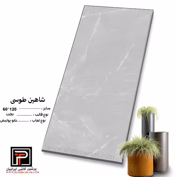سرامیک شاهین طوسی 120*60 پرشین کاشی ایرانیان