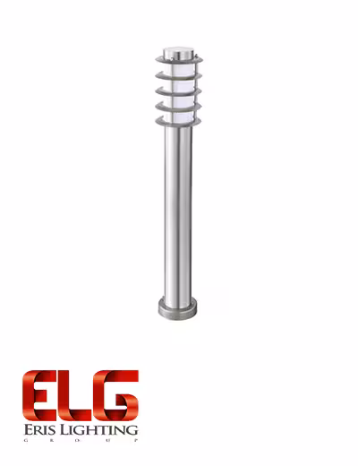 چراغ پارکی 60 وات استنلس استیل نقره ای