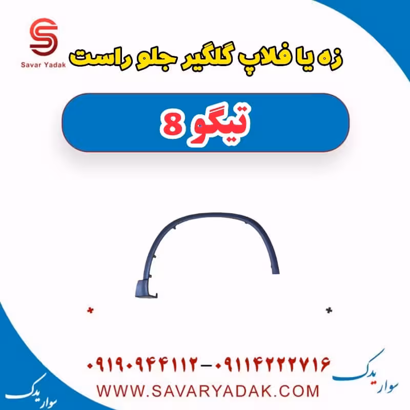 زه یا فلاپ گلگیر جلو راست تیگو 8