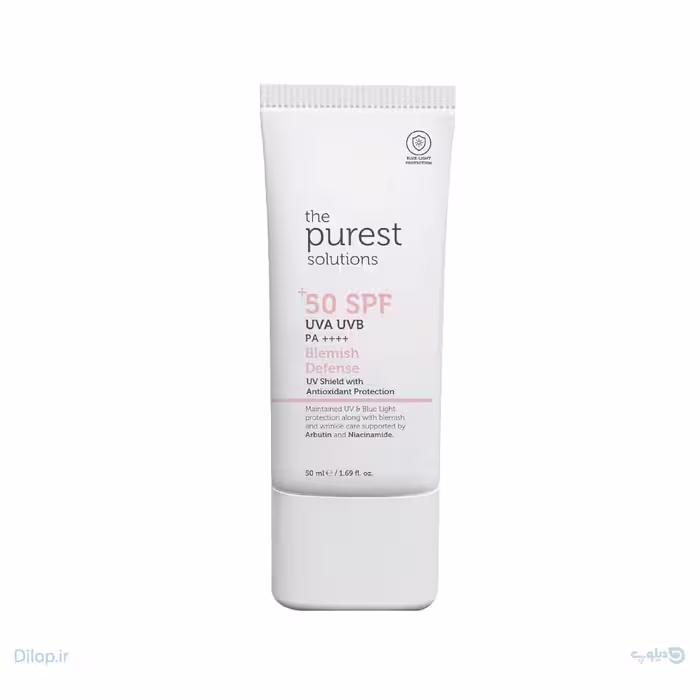 کرم مرطوب کننده روزانه ضد آفتابSPF 50  پیورست سولوشن
