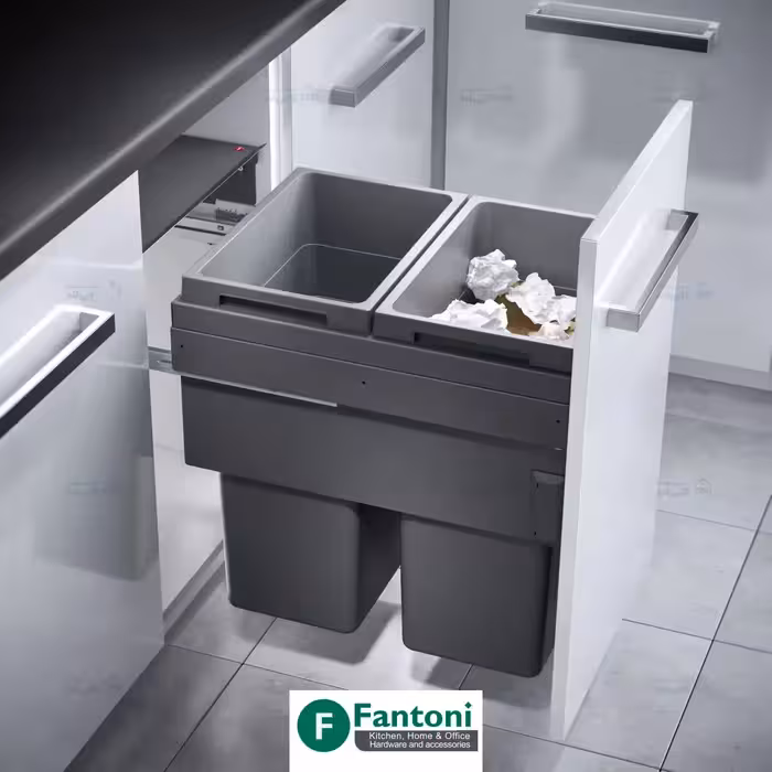 سطل چند منظوره توکار متصل به بدنه هایلو کد 361946 مدل یوروکارگو اس سی جهت یونیت عرض 450mm فانتونی Q245