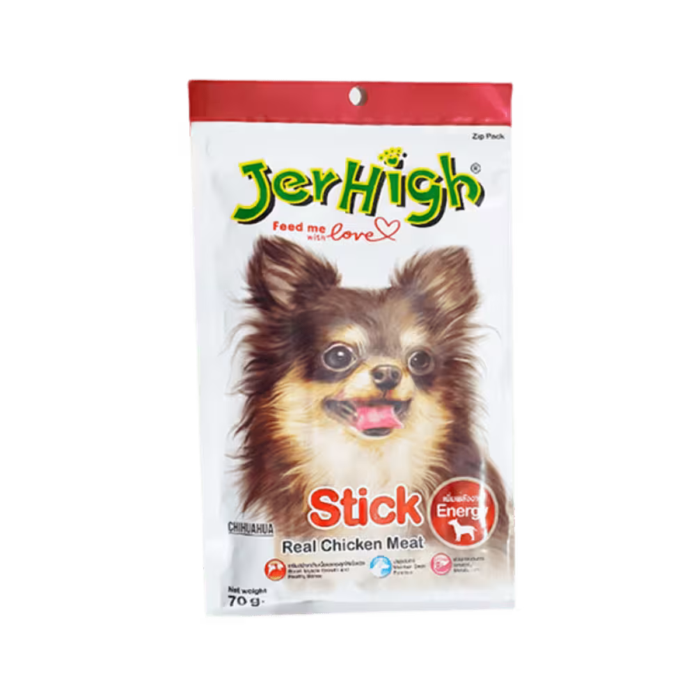 تشویقی سگ جرهای با طعم مرغ مدل Stick وزن 70 گرم