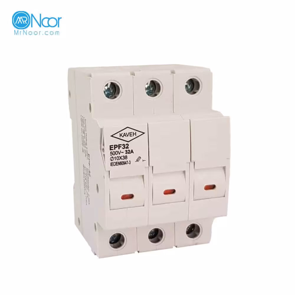 پایه سکسیونر فیوز ACسایز 38×10 سه پل کاوه - مستر نور