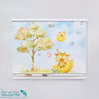 پرده شید اتاق کودک طرح زرافه کد A2768