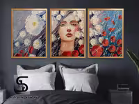 تابلو دکوراتیو سه تکه 60*40 درجه1