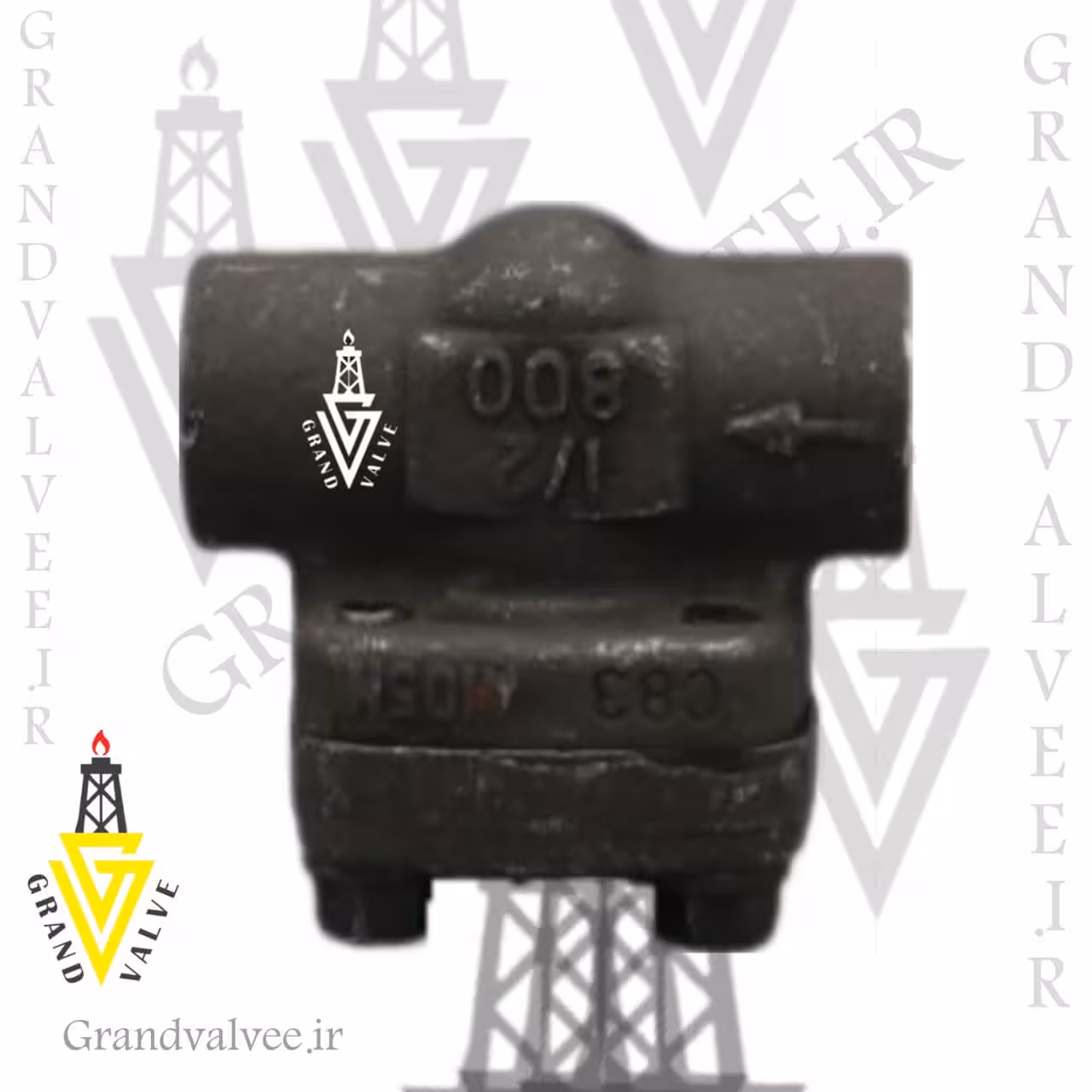 کد:1192 شیر یکطرفه سوپاپی 1/4 1 اینچ کلاس 800 فولاد فورج رزوه ای