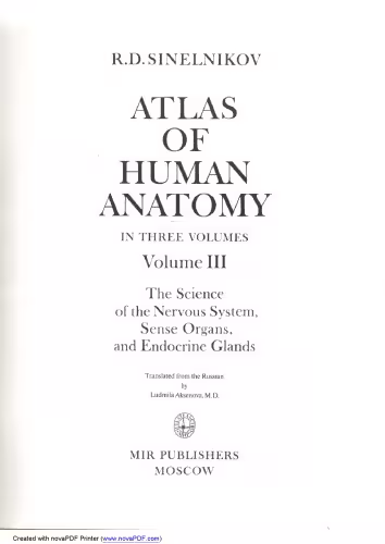 خرید و دانلود نسخه کامل کتاب Atlas of Human Anatomy vol.III-Nervous System, Endocrine Glands And Sense Organs