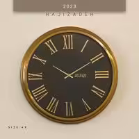 ثانیه سازان ارتمیس  ساعت دیواری قطر 49 طلایی 2023-AR