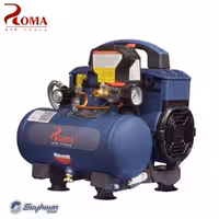 کمپرسور باد 3 لیتری بدون روغن سایلنت 1180 وات 8 بار برند روما ROMA 2-1180F3