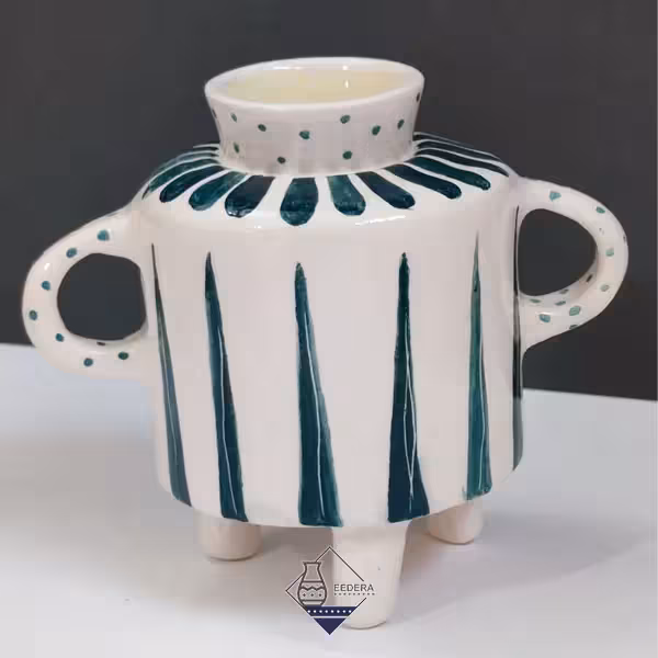 گلدان فانتزی سرامیکی طرح پنج