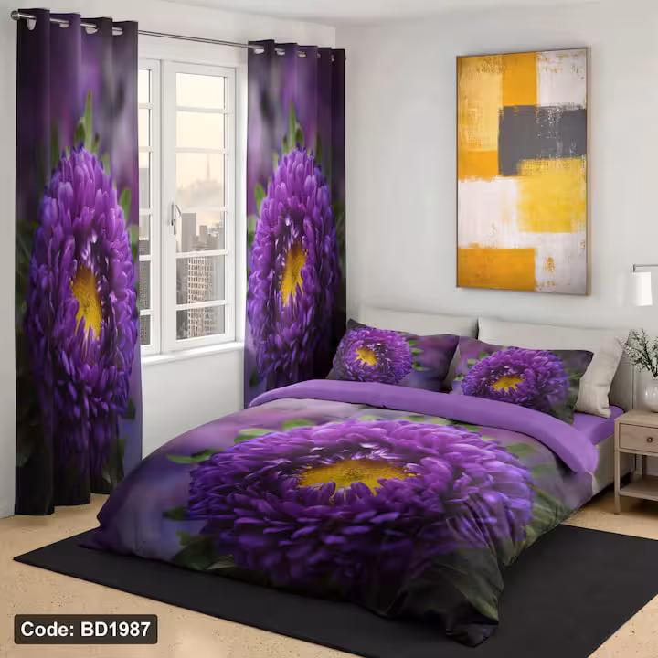 روتختی گل بنفش کلاسیک کد BD1987