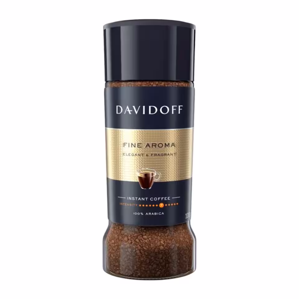 قهوه فوری داویدوف مدل فاین آروما شیشه ای (100 گرم) davidoff