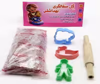 گل رس بهداشتی با ابزار