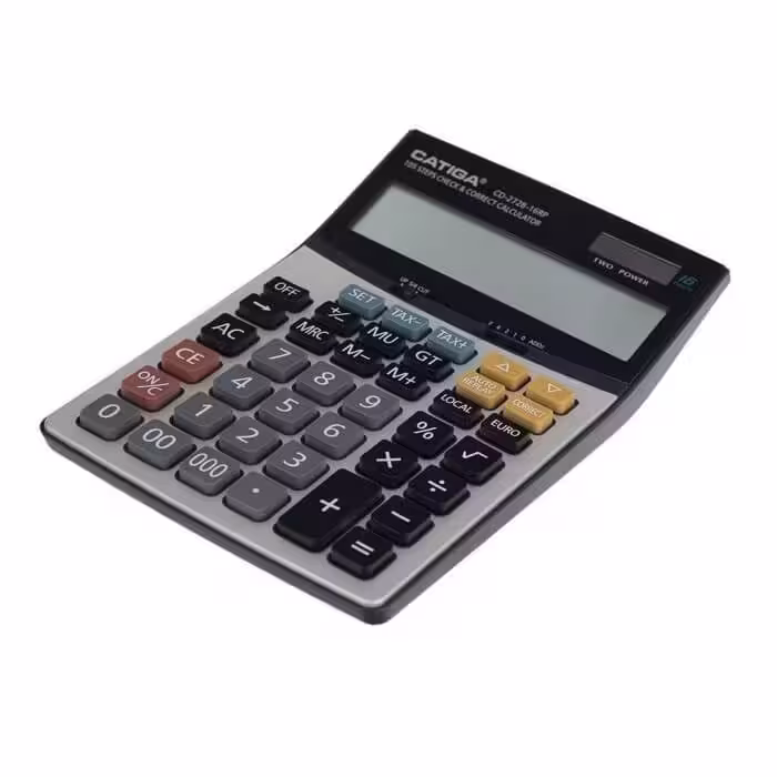 ماشین حساب رومیزی کاتیگا  CD-2728-16 RP