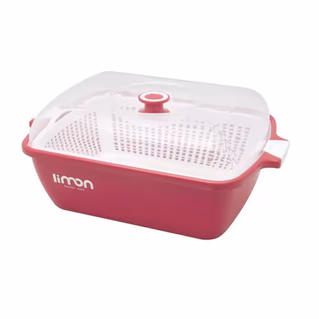 سبد نان و سبزی مدل یاس وانیلی بزرگ لیمون 3 پارچه