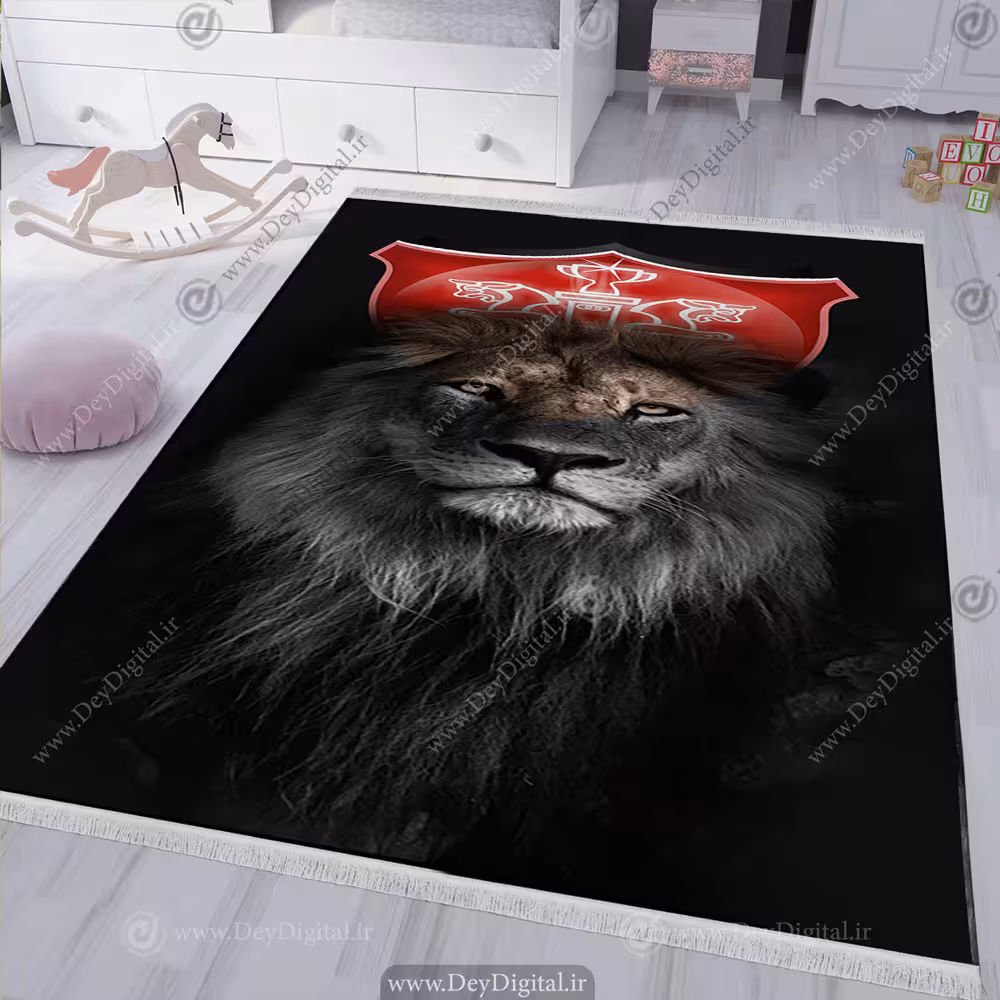 فرش اتاق پسر طرح فوتبالی پرسپولیس pk-4109