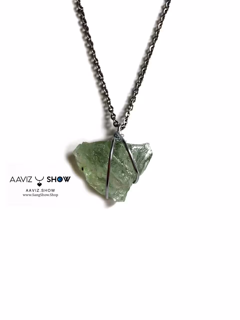 گردنبند سنگ پرازیولیت اصل و معدنی ماداگاسکار A230