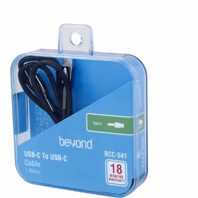 کابل شارژ بیاند مدل BCC-541 دو سر تایپ سی طول 1 متر مناسب شارژ سریع و انتقال داده
