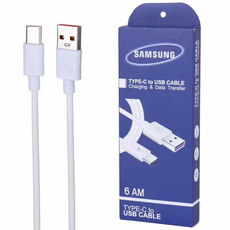 کابل Type-C فست شارژ  Samsung (کارتن 100 عددی)