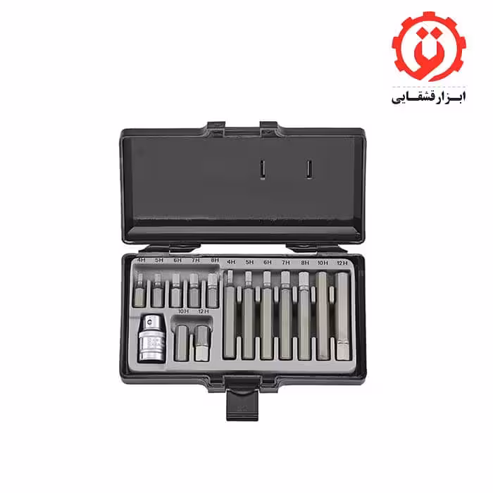 جعبه بیت آلنی کوتاه و بلند 1/2 اینچ درایو فورس مدل 4155