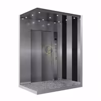 کابین آسانسور استیل نقره ای کد 10205