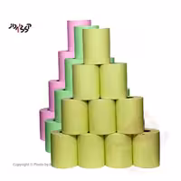 رول حرارتی چینی رنگی 8 سانت چاپ مشکی