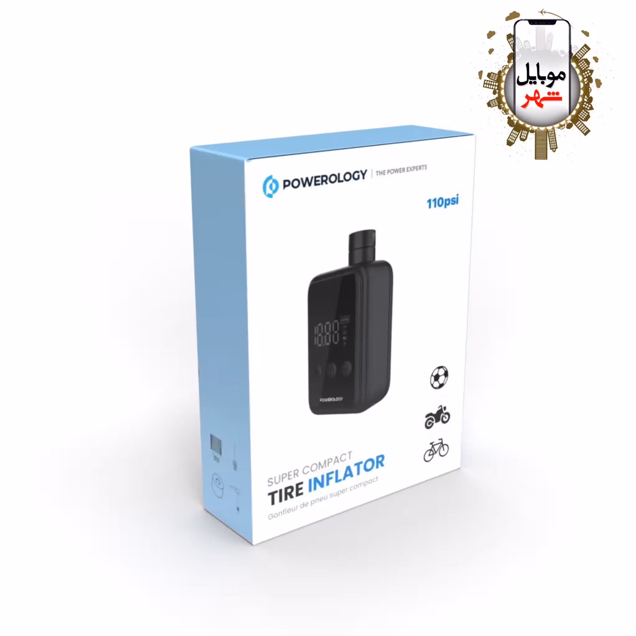 کمپرسور باد لاستیک پاورلوژی مدل P25CMAPBK