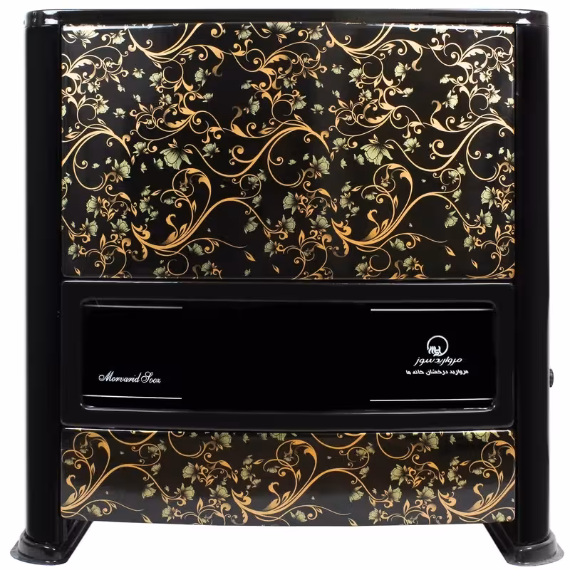 بخاری گازی دودکش دار مروارید سوز طرح گرافیکی مدل 9000